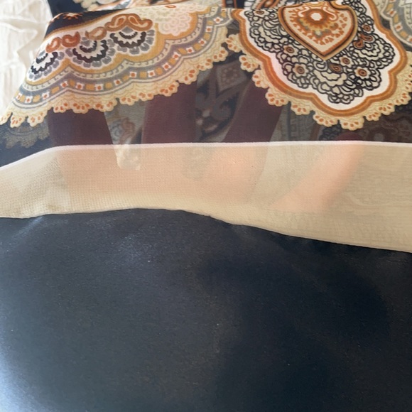 Women’s SZ S Semi-Sheer Side Tie Lightweight Top - Picture 14 of 16